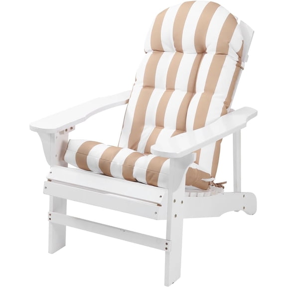 Weather Resistant Adirondack Chair Cushions High Indoor Outdoor Patio Tufted Lounge Cushion Seat Pads
