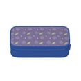 thumbnail image 2 of TEQUAN Large Capacity Pencil Case, Violet Floral Lavender Pattern Pencil Pouch 2 Compartments Pencil Bag (Blue), 2 of 7