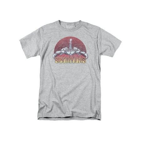 Scorpions 80s Hair Metal Rock Band Color Logo Distressed Adult T-Shirt Tee