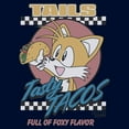thumbnail image 2 of Mens Sonic the Hedgehog Tails Tasty Tacos Long Sleeve Shirt, 2 of 4