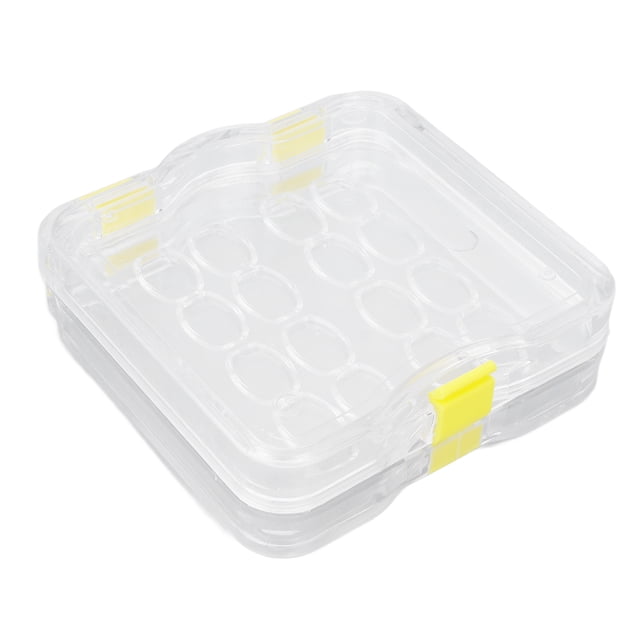 Dental Tooth Box,16pcs/box Plastic Denture Tooth Membrane Tooth Box Tooth Boxwith Film Remarkable Clarity