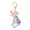Y, variant on SATRINO Initial letter Keychains for Women Tassel Butterfly Pink Purple Cute Car Keychain for Wallet Backpack Bag Charm