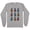 Grey, variant on Retro Pineapple Print Long Sleeve Shirt Unisex Large White