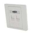thumbnail image 4 of licencia de Pared Blanca de 2 Puertos con Conector de Red Ethernet RJ11 Acoplador en Línea, 4 of 8