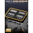 thumbnail image 3 of AOC Wireless Gaming Controller with Smart Interactive Screen, Hall Effect Joysticks, Bluetooth Gamepad for PC,Switch,Steam Deck,Mobile, 1000mAh, Black(Not for Xbox,PS5), 3 of 9