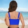 thumbnail image 4 of Yindaity Women'S Swim Tops Plus Size Tankini Underwire Bikini Top Only - Push Up Bathing Suit Top Padded Swim Bra 2025 Swimsuits Top Women'S Swim Tops(Blue,M), 4 of 7