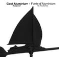 thumbnail image 4 of Klassen Bronze Sailboat Cast Aluminum Weathervane, Black, 4 of 7