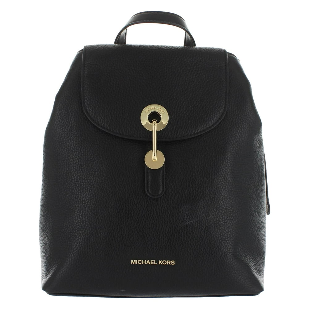 michael kors raven leather backpack
