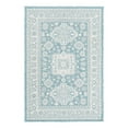 thumbnail image 6 of Unique Loom Outdoor Aztec Collection Area Rug - Chalca (4' x 6' Rectangle Aqua/Ivory), 6 of 6