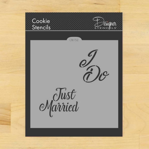 I Do Cookie and Craft Stencil CM152 by Designer Stencils