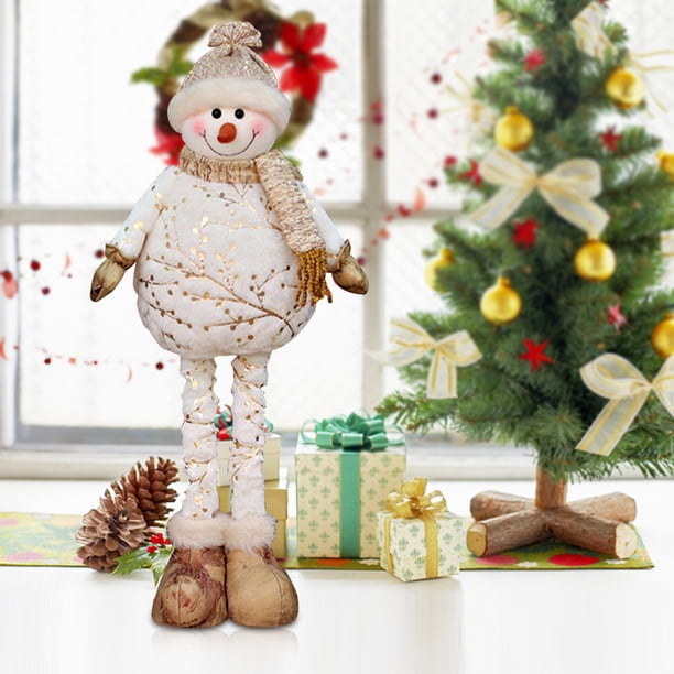 Muñeco de nieve de peluche corto navideño, regalos decorativos multiusos para niños y niñas