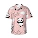 thumbnail image 1 of Balery Panda Camisas hawaianas de manga corta para hombre, camisas playeras de corte holgado, camisas de vacaciones con botones,Large, 1 of 7