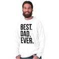 thumbnail image 4 of Best Dad Ever Fathers Day Gift Men's Big & Tall Long Sleeve Graphic Tee Brisco Brands 3X, 4 of 5