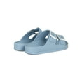 thumbnail image 4 of Women Double Buckle Silicone Footbed Slide Sandal 18785, 4 of 6