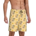 thumbnail image 2 of Rateoe mouse and cheese Print Men's Lounge Shorts – Soft & Breathable Pajama Bottoms with Pockets, Elastic Waistband, Lightweight Sleepwear for Nightwear & Loungewear-4X-Large, 2 of 6
