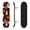 Color3, variant on 31"x8" Complete Skateboards for Beginners, Halloween Cute Ghosts Pumpkins Autumn Leaves Double Kick 7 Ply Canadian Maple Deck Skateboard with Wheels, Gifts for Kids Teens