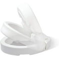 thumbnail image 3 of Carex Elongated Raised Toliet Seat, 3 1/2" Height, White, 300 lb Weight Capacity, 3 of 11