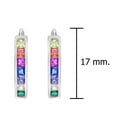 thumbnail image 2 of Aeravida Dazzling Rainbow Cubic Zirconia Sterling Silver Horseshoe Huggie Hoop Earrings | Cute Sterling Silver Hoop Earrings | Casual Earrings for Women | Hoop Earrings Set |Gift for Daughter, 2 of 5