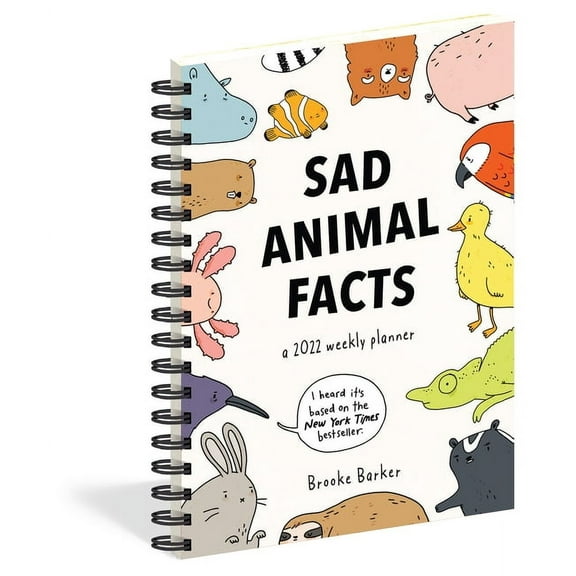 Sad Animal Facts Weekly Planner 2022 (Calendar)