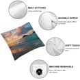 thumbnail image 4 of BCIIG Beach Sunset Island Pillow Case for Home Furnishing 18x18in, 4 of 5