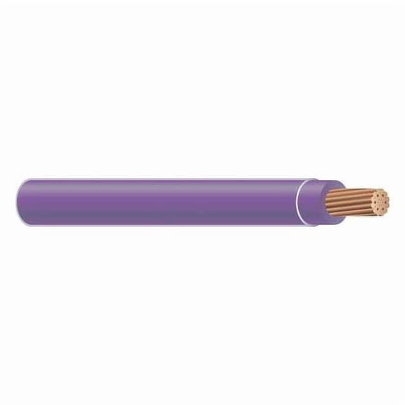 THHN Building Wire, Copper, 10 AWG, 1C, Purple, Stranded, 500 ft