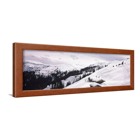 High Angle View of Ski Resort, Kitzbuhel Alps, Wildschonau, Kufstein, Tyrol, Austria Framed Print Wall Art By Panoramic