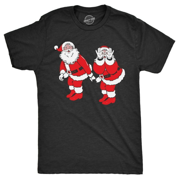 Mens Griddy Dance Santa T Shirt Funny Xmas Viral Dancing St Nick Joke Tee for Guys Graphic Tees