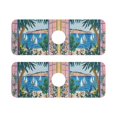 thumbnail image 7 of Yayeee Faucet Mat for Kitchen Sink 14.7" Diatomite Long Splash Guard Pad, Purple Seaside, 2 Pack, 7 of 7