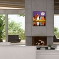 thumbnail image 4 of Epic Graffiti 'Purple Sky and Stars Cottages' by Cathy Horvath-Buchanan, Canvas Wall Art, 26"x30", 4 of 8