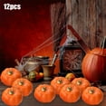 thumbnail image 3 of Adorno De Calabaza De Espuma Adornos de calabaza para Halloween (12 unidades), decoración de espuma naranja para escenas festivas (7,5 x 7,5 x 6,5 cm) Rkxzt, 3 of 8
