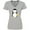 AC-Heather Grey, variant on Inktastic Penguin Women's V-Neck T-Shirt