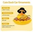 thumbnail image 3 of Car Duck Ornament Dashboard Decorations for Car Rubber Duck Accessories with Hat Necklace Swim Ring Musical Instruments V, 3 of 6
