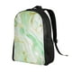 thumbnail image 2 of Balery Green And Gold Abstract Marble Mochila - Mochila Estilosa y Duradera para Laptop de 15 Pulgadas con Tela Oxford Impermeable, 2 of 8