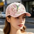 thumbnail image 6 of FUZHIQ Women 3D Embroidered Baseball Cap Wide Brim Adjustable Sun Hat Elegant Decorative Casual Headwear for Daily Wear, 6 of 8