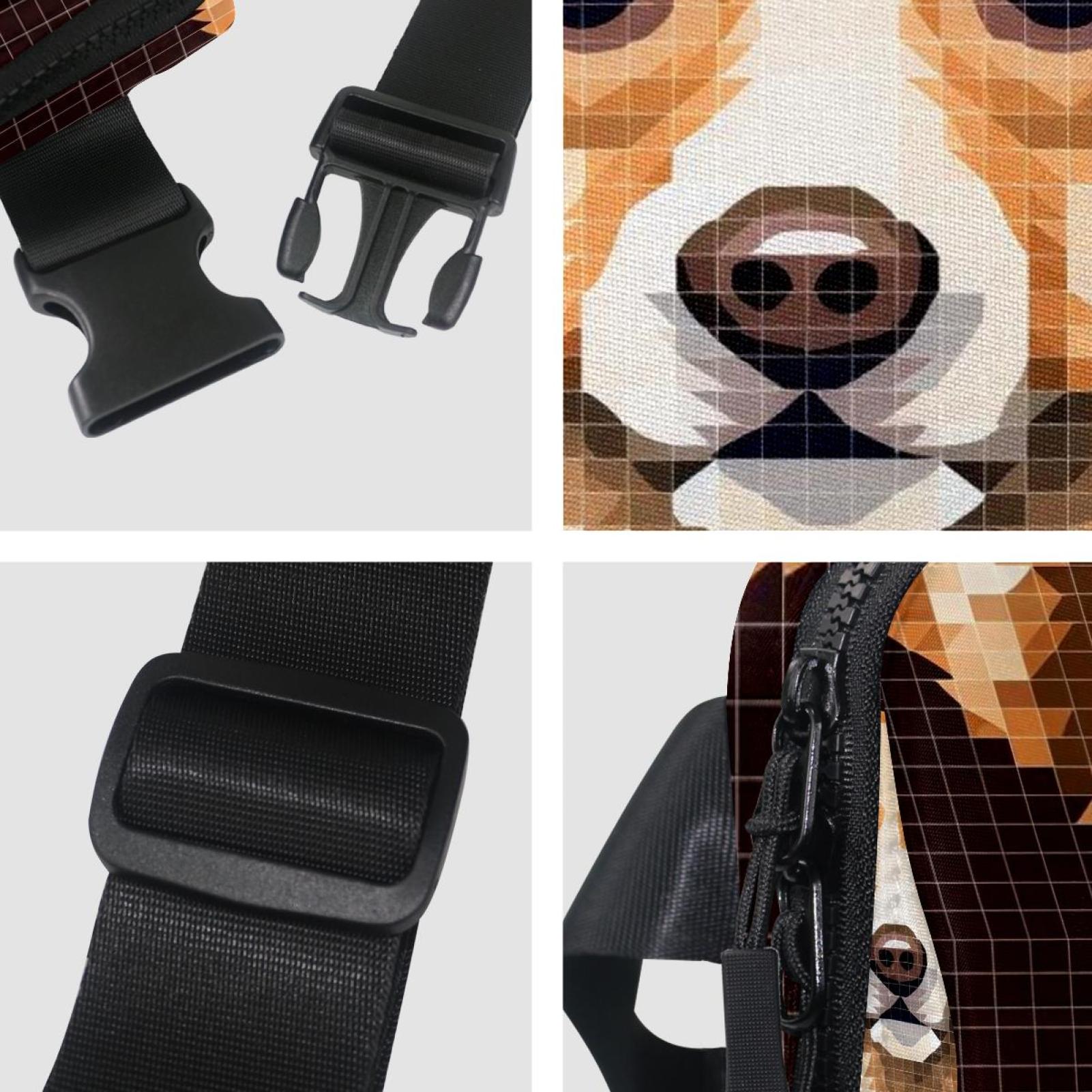 Pixel dog Adjustable Lightweight Waist Bags with Extension Strap, Unisex Running Belt Fanny Pack