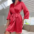 thumbnail image 2 of CAIXIA Bathrobes For Women Long Length Zipper Elegant Women's Nightgown and Robe Set Soft Comfortable Home Wear Sleepwear Loungewear for Relaxation, 2 of 5