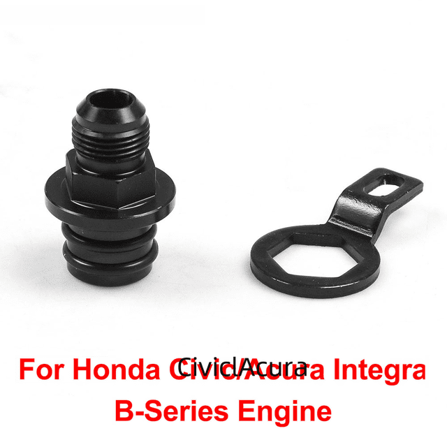 Adaptador de respiradero para asiento trasero de tanque de aceite modificado para automóvil adecuado para Honda Civic/Acura Integra serie B
