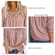 thumbnail image 4 of Camiseta de encaje de crochet para mujer, camisetas de encaje de crochet de verano con cuello cuadrado de encaje para mujer, camisetas de verano para mujer de primera calidad, 4 of 5