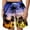 Purple, variant on AIEOTT Palm Tree Men's Shorts Hawaii Beach Shorts Big and Tall Summer Shorts Loose Fit Casual Workout Shorts