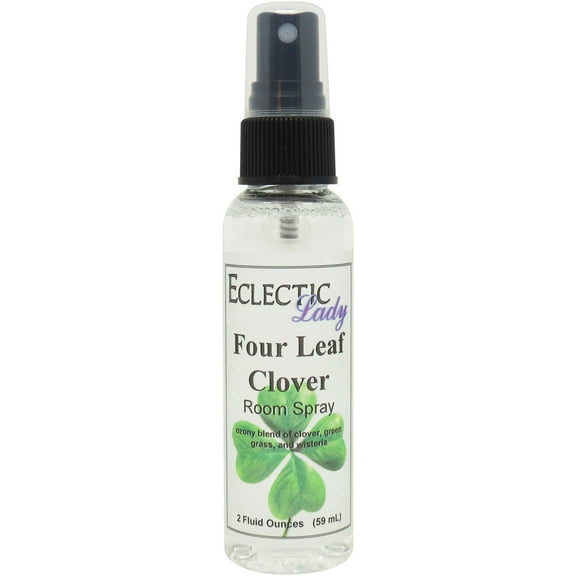 Four Leaf Clover Room Spray by Eclectic Lady, 4 Ounces, Fragrant Aromatic Room Mist For Home, Room, Office