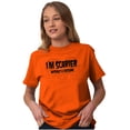 thumbnail image 3 of Halloween Scarier Without A Costume Plus Size Crewneck Graphic Tee Shirt Brisco Brands 2X, 3 of 5