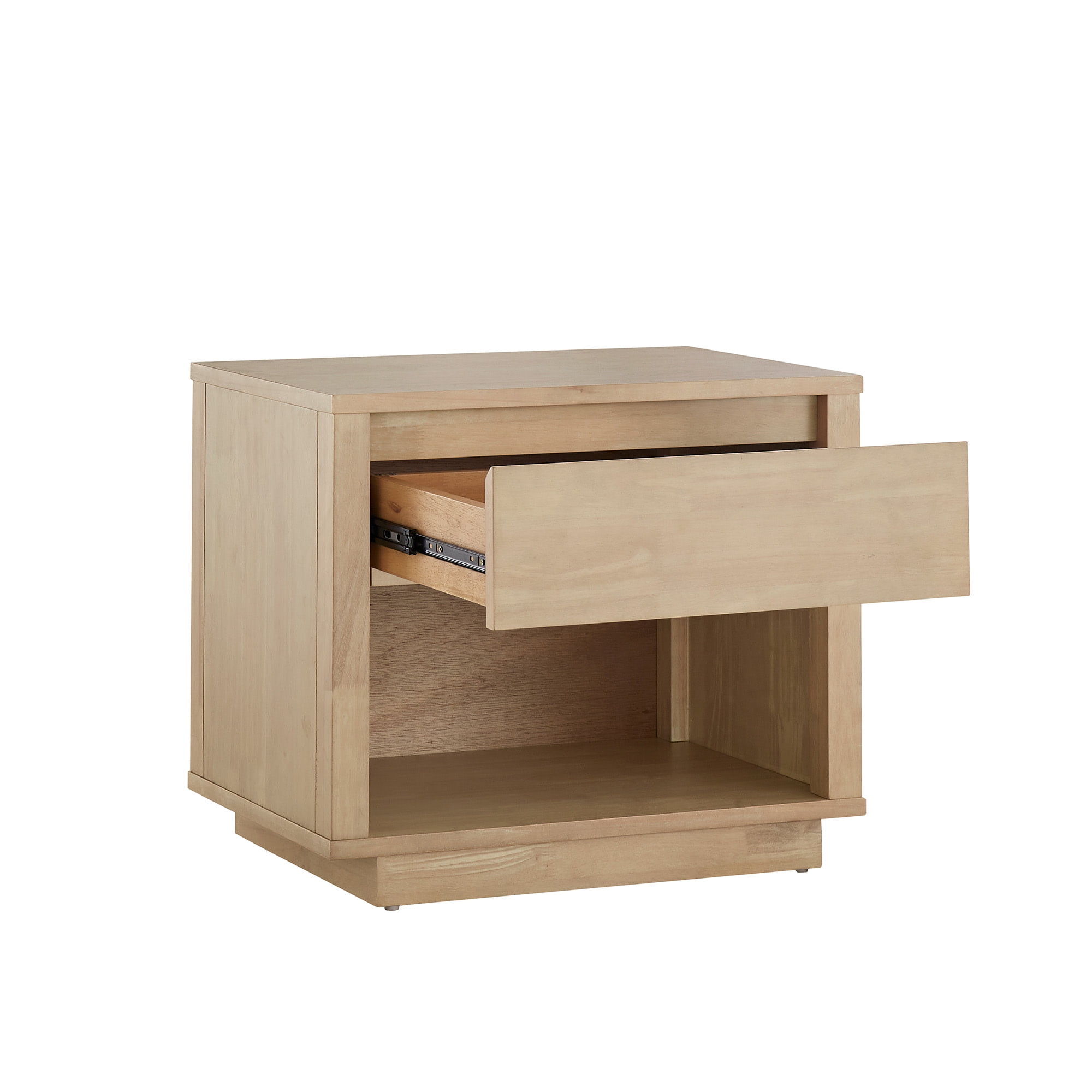 Weston Home Potrero Modern Nightstand with 1-Drawer, Natural Finish