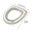thumbnail image 3 of Winter Toilet Seat Cushion, Thickened Knitted Toilet Cover, Soft and Comfortable, Washable, Universal Fit, Ideal for Cold Weather, High Flexibility and Versatility, 3 of 4