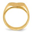 thumbnail image 2 of 14k Yellow Gold 11.5x12.5mm Heart Signet Ring, 2 of 9