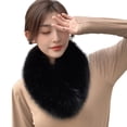 thumbnail image 2 of Eoperou Solid Color Wide Warm Clip Buckle Winter Scarf Women Faux Fur Scarf Neck Warmer Fashion Accessories, 2 of 8