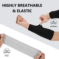 thumbnail image 2 of Dinheiro 4 Piezas Mangas Cortadas con Orificio para el Pulgar, Mangas de Protección de Brazo de Nivel 5, Protector de Brazo de Antebrazo de Seguridad Antiabrasión para Trabajo de Cocina de Jardín, 2 of 7