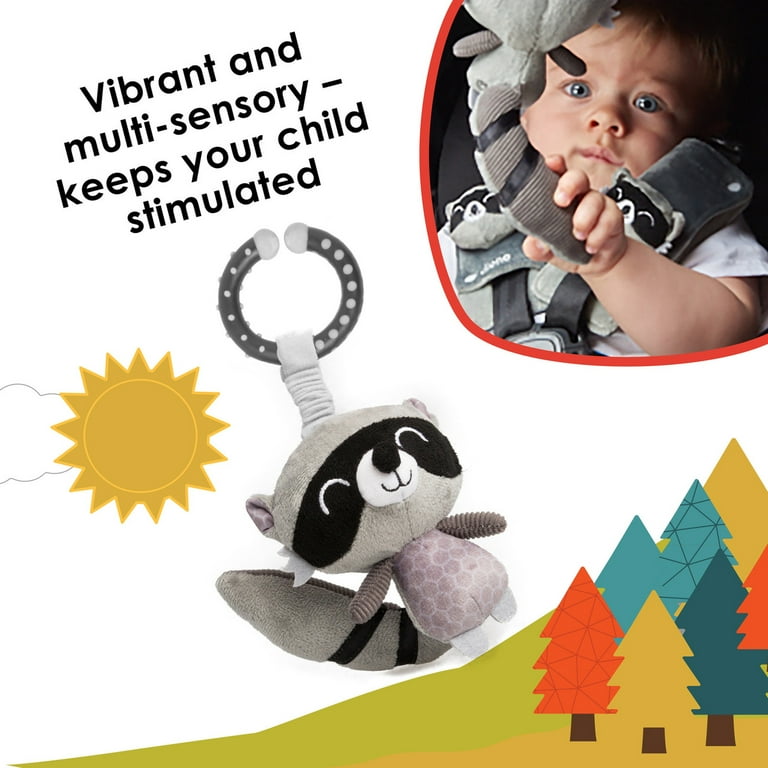 Diono Baby Harness Straps Character Toy 2 Pack Shoulder Pads Raccoon Walmart