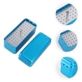 thumbnail image 2 of EeaseMX Estuche esterilizador de autoclave de aluminio de 72 orificios, caja de desinfección dental para herramientas de cuidado bucal (azul), 2 of 7