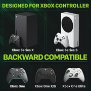 Fosmon 5280mWh Xbox Rechargeable Battery Pack with Charging Station, 2-Pack 2200mAh Batteries & Dual-Slot Rapid Charger Station for Xbox Series X/S, Xbox One/One X/One S Elite Controller - Black