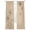 Black, variant on Brown Sheer Curtains 45 Inch Length 2 Panels Set - Light Filtering Window Treatments, Spring Flora Rod Pocket Semi Curtains for Living Room/Bedroom/Kitchen Décor, 104"W x 45"L